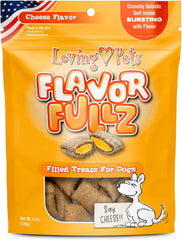 Loving Pets Flavorfullz Filled Treats for Dogs, Cheese