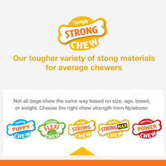 Nylabone Marshmallow Stick Strong Chew Toy for Dogs, Dog Toys for Moderate & Aggressive Chewers, Marshmallow & Peanut Butter Flavor