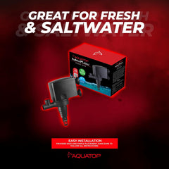 Aquatop MaxFlow Submersible Aquarium Power Head – High-Performance Water Pump – Quiet & Efficient – Ideal for Freshwater & Saltwater Aquariums