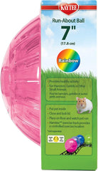 Kaytee 7" Assorted Color Run-About Exercise Ball For Pet Hamsters & Gerbils