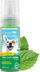 TropiClean Fresh Breath Dental Foam Spray for Dogs & Cats