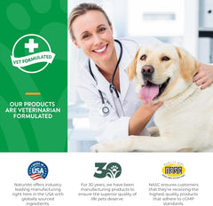 NaturVet Scoopables Advanced Probiotics for Dogs - Chewable Dog Probiotics & Digestive Enzymes - Support a Healthy Gut for Your Pet - Hickory Smoked Bacon Flavor