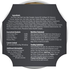 Nulo Dog Signature Stew Beef, Beef Liver, & Kale in Broth, 16 x 6 oz Cup