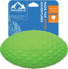 Hound2O Outdoor Dog Toys | Squeaky Football for Dogs, Durable Toy That Floats for Water Adventures | Interactive Ball for Dogs Made from Non-Toxic Materials