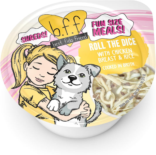 Weruva Best Fido Friend Fun Size Meals for Dogs, Roll The Dice 2.75-oz(Pack of 12)