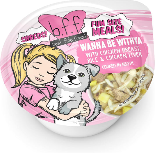 Weruva Best Fido Friend Fun Size Meals for Dogs, Wanna Be Withya