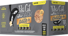 Tiki Cat After Dark Pate+, Variety Pack, with High Moisture Broth for Optimal Hydration, Wet Canned Cat Food