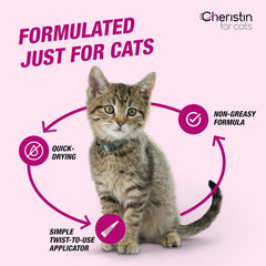 Elanco Cheristin Flea Treatment & Prevention for Cats | Fast acting topical flea treatment for cats over 1.8 lbs |