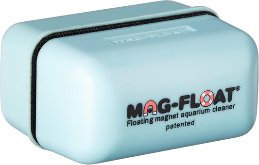 Small Acrylic Aquarium Algae Scraper Cleaner | Magfloat Floating Magnetic Fish Tank Magnet Cleaning Scrubber Brush Tool for Freshwater Saltwater Marine Reef Tanks