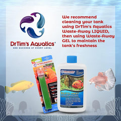 DrTim's Aquatics Freshwater Waste-Away Time Release Gel – Natural Fish Tank & Aquarium Leave-in Waste Management Solution for Dissolving Cleaning Organic Sludge –  Medium