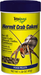 TetraFauna Hermit Crab Cakes 1.58 Ounces, Food Pellets For All Land Crabs, 100ml