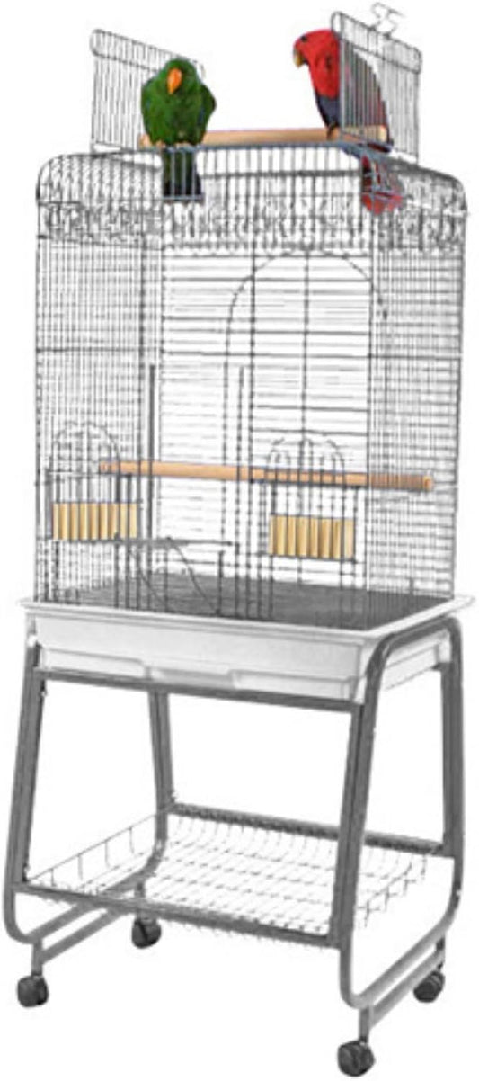 A&E CAGE CO 22-Inch Open top Playtop Cage, Black