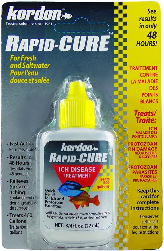 KORDON Rapid CURE # 37911 Ich & Parasite Treatment, 0.75 Ounce