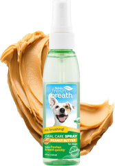TropiClean Fresh Breath Spray for Dogs & Cats | Peanut Butter Flavored |