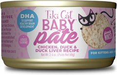 Tiki Cat Baby Pate, Wet Cat Food, Chicken, Duck & Duck Liver