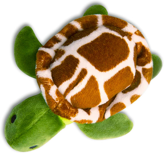 Snugarooz Baby Shelldon The Turtle 5 Inch Plush with Repair Patch - Soft & Durable Chew Toy for Dogs - Made from Recycled Materials - Perfect for Snuggles and Playtime