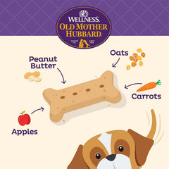 Old Mother Hubbard Wellness P-Nuttier Dog Biscuits, Natural, Training Treats, Peanut Butter Flavor, Large Size, (3.3 Pound Bag)