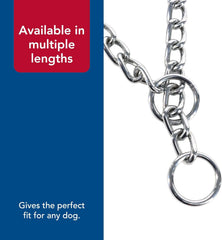 Titan - Coastal Pet Titan Chain Training Dog Collar - Durable Metal Choke Collar for Dog Training - Argon-Welded, Chrome Chain