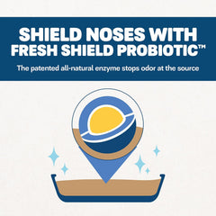 Eco-Shell Naturally Fresh Cat Litter Made From Walnut Shells, Unscented,, Biodegradable, Dust-Free, Sustainable, 14 Lbs