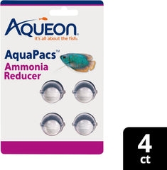 Aqueon AquaPacs Ammonia Reducer 4 Pack, 10 Gallon