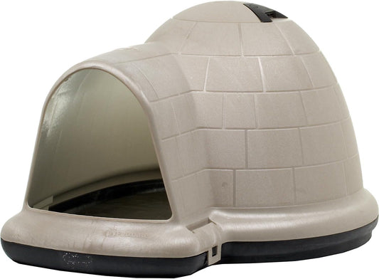 Petmate Medium Dog House Outdoor Weatherproof - Indigo Igloo Dog House, 90% Recycled, Made in USA