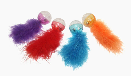 Multipet Lattice Ball with Feather 1 ea