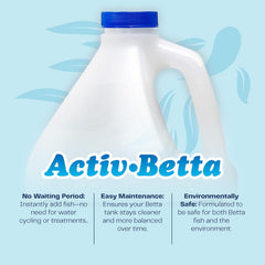 Bio-Activ Live Betta Water - 1 Gallon - Instant Cycling, No Chlorine, Balanced Formula with Live Bacteria for Freshwater Aquariums
