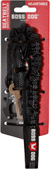 Boss Dog Tactical Bungee Seatbelt Safety Restraint for Dogs and Cats, Black, Adjustable 25-32 in