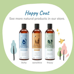 kin+kind Anti-Itch Dog & Cat Shampoo for Itchy Skin and Allergies - Safe, Natural Formula with Olive, Coconut, and Avocado Oil - Made in The USA - Great for Dog Grooming and Cat Supplies