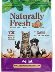 Naturally Fresh Pellet Formula Unscented Non-clumping Cat Litter, 10 lbs, Purple