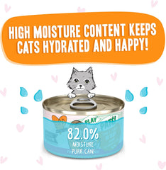 Weruva B.F.F. Play - Best Feline Friend Paté Lovers, Aw Yeah!, Tuna & Salmon Oh Snap! with Tuna & Salmon