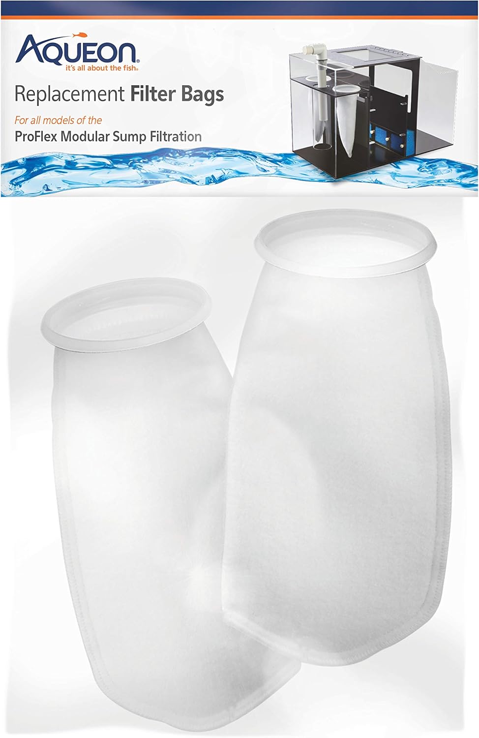 Aqueon ProFlex Modular Sump Filtration Replacement Filter Bags 2 Pack 2 Pack