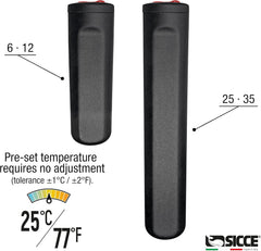 Sicce 6W Jolly Preset Small Submersible Aquarium Heater, Constant Temperature, Betta Fish Tank Heater Set to 77℉ for 1-2 Gallons Freshwater & Saltwater Tanks