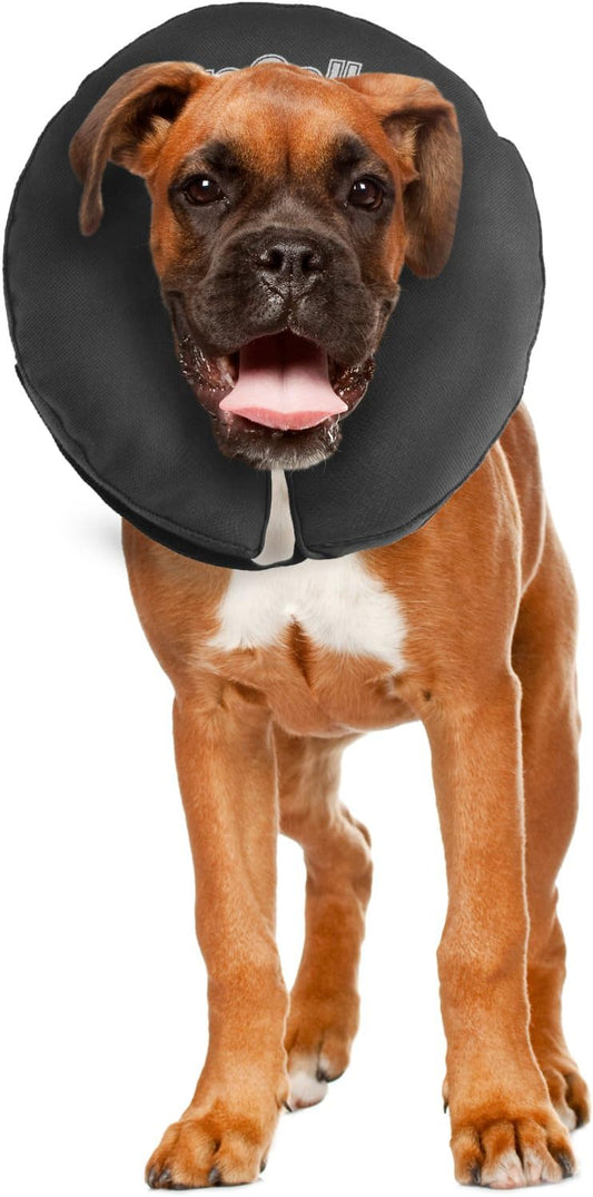 ZenPet Protective Inflatable Recovery Collar for Dogs and Cats - Soft Pet Collar