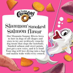 Fromm Crunchy Os Slammon' Smoked Salmon Dog Treats - Premium Crunchy Dog Treats-6 oz