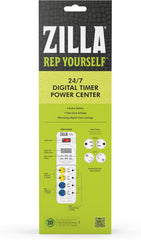 Zilla Reptile Pet Habitat Lighting & Terrarium Heat Power Center Timer, Digital