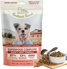 Superfood Complete, Air-Dried Adult Dog Food - High Protein, Zero Fillers, Superfood Nutrition by Katherine Heigl (Beef & Bison Formula)