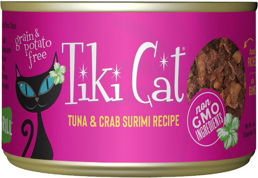 Tiki Cat Grill Wet Cat Food, Tuna & Crab Surimi