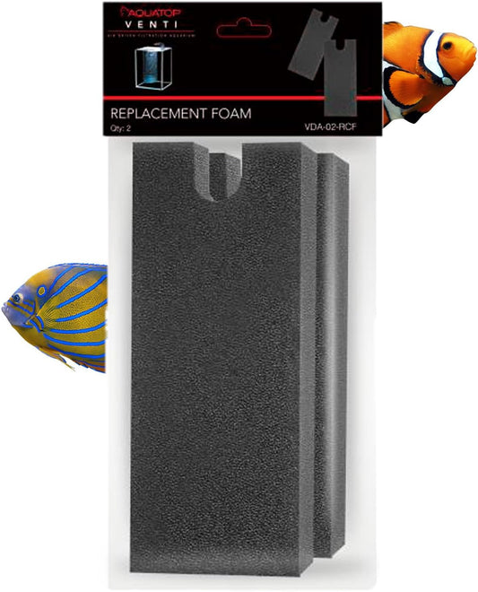 Aquatop Replacement Foam for All Venti Desktop Aquariums – Improves Water Clarity and Filtration Efficiency, VDA-02-RCF