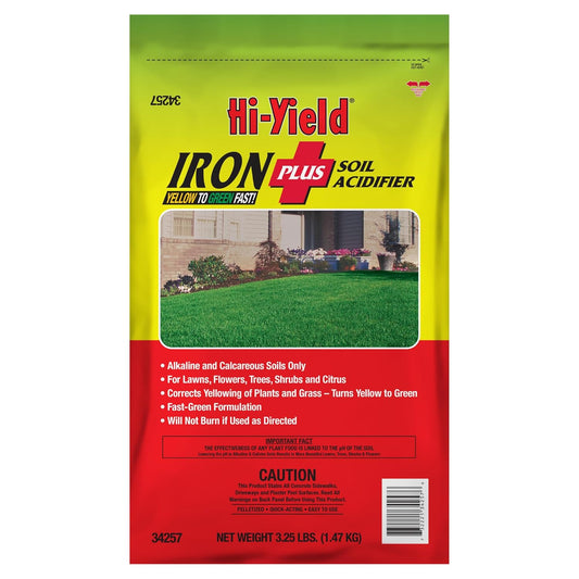 Hi-Yield (34257) Iron Plus Soil Acidifier 11-0-0 (3.25 lbs.)