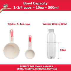 SPOT Stainless Steel Coop Cup with Wire Hooks – Durable, Chew-Resistant Food Bowl for Cages and Crates, Ideal for Feeding Birds, Parrots, Rabbits, Ferrets, and Reptiles