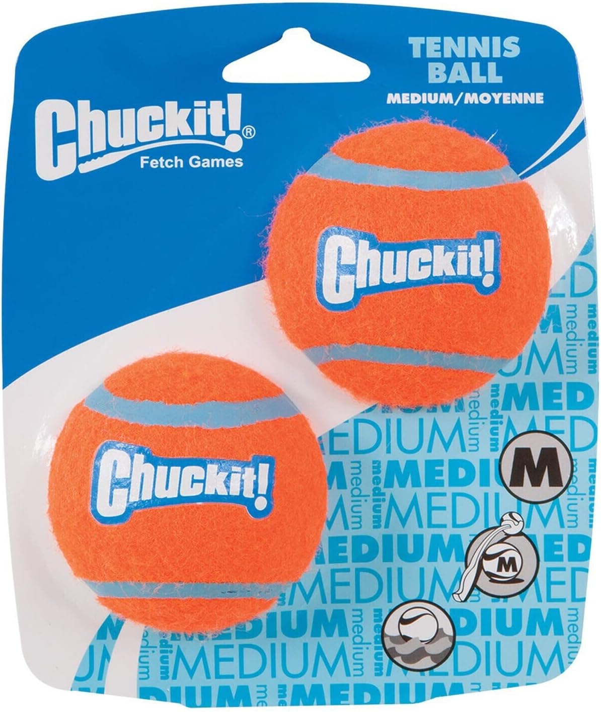 Chuckit! Multicolored Ball Launcher Rubber Tennis Balls
