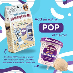 The Lazy Dog Cookie Co Pup-POP® Birthday Water Vanilla Cake Flavor - Pack of 4 cans