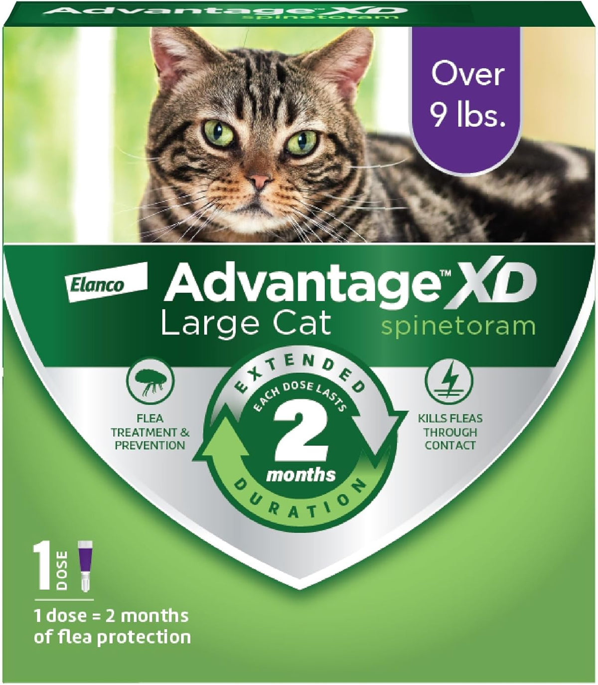 Advantage XD Cat Flea Prevention &amp; Treatment For Cats | 1-Topical Dose, 2-Months of Protection Per Dose