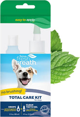 TropiClean Fresh Breath No Brush Total Care Kit | Dog Dental Hygiene|