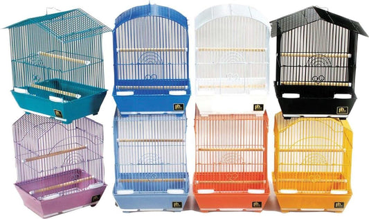 PREVUE PET CAGE PARAKEET 8/CS ASSORTED 9X12X15