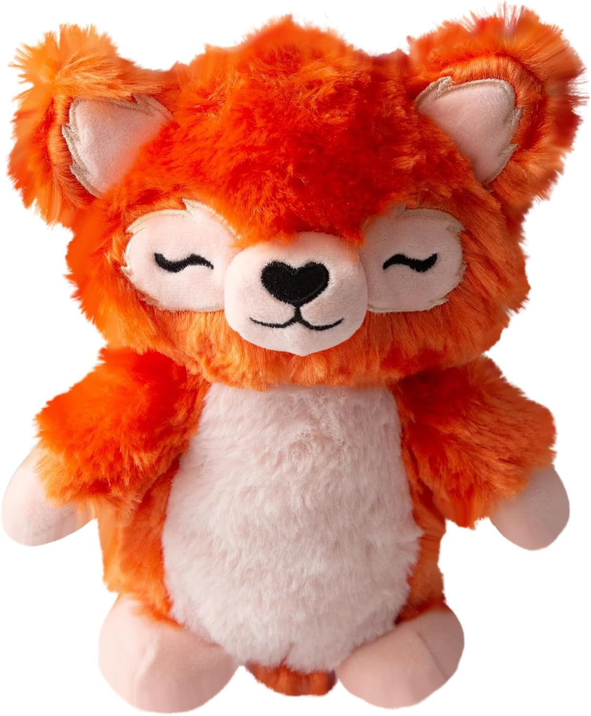 Snugarooz Foxy Panda with Repair Patch - Plush Red Panda Dog Toy with Squeaker & Crinkle - Heart-Shaped Nose - Soft & Sustainable Fun for Dogs