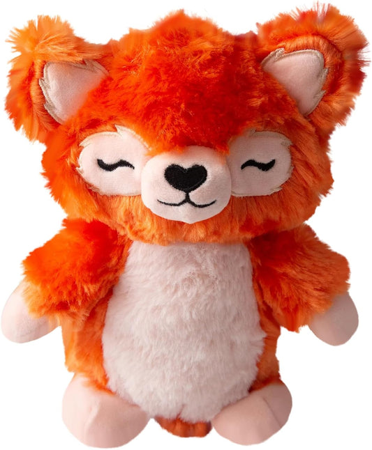 Snugarooz Foxy Panda with Repair Patch - Plush Red Panda Dog Toy with Squeaker & Crinkle - Heart-Shaped Nose - Soft & Sustainable Fun for Dogs