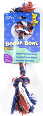 Two Knot Rope Bone Dog Toy in multicolors