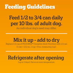 Pedigree Choice Cuts in Gravy Adult Canned Soft Wet Dog Food, Country Stew, 13.2 oz. Cans (12 Count, Pack of 1)